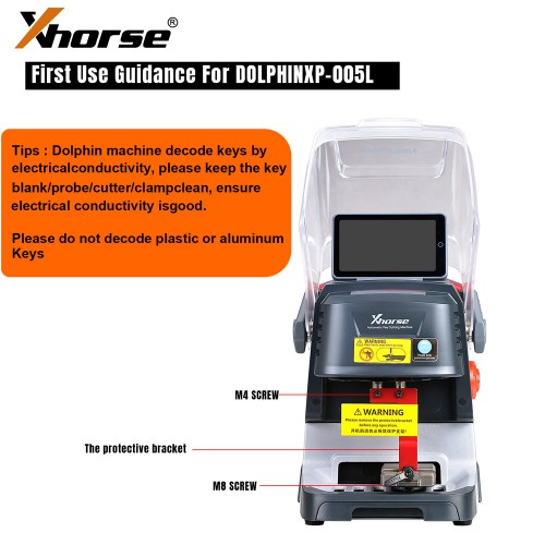 Xhorse Dolphin XP-005L(Dolphin II) Automatic Key Cutting Machine with Touch Screen Portable