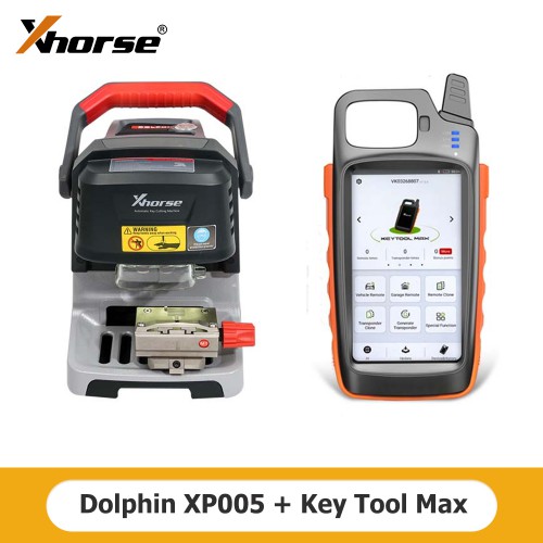 Xhorse Dolphin XP005 Automatic Key Cutting Machine and VVDI Key Tool Max Key Programmer (As a Screen)